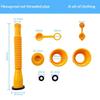 Flexible Plastic Fuel Can Spout Kit Leak Proof High Temperature Resistant Pour Nozzle Replacement for All Fuel Types