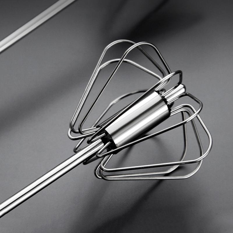304 Нержавеющая сталь венчик для яиц полуавтоматический взбиватель яиц ручной миксер самовращающийся мешалка для яиц кухонные принадлежности инструменты для яиц
