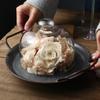Creative Glass Dessert Cover Transparent Food Cover Dust Cover West Point Glass Display Table Cake Cover Household