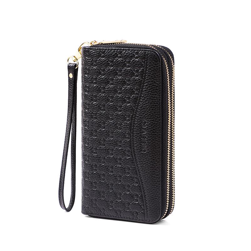 Женский кошелек с длинным замком-молнией, многофункциональный, вместительный, для монет, женский, легкий, роскошный