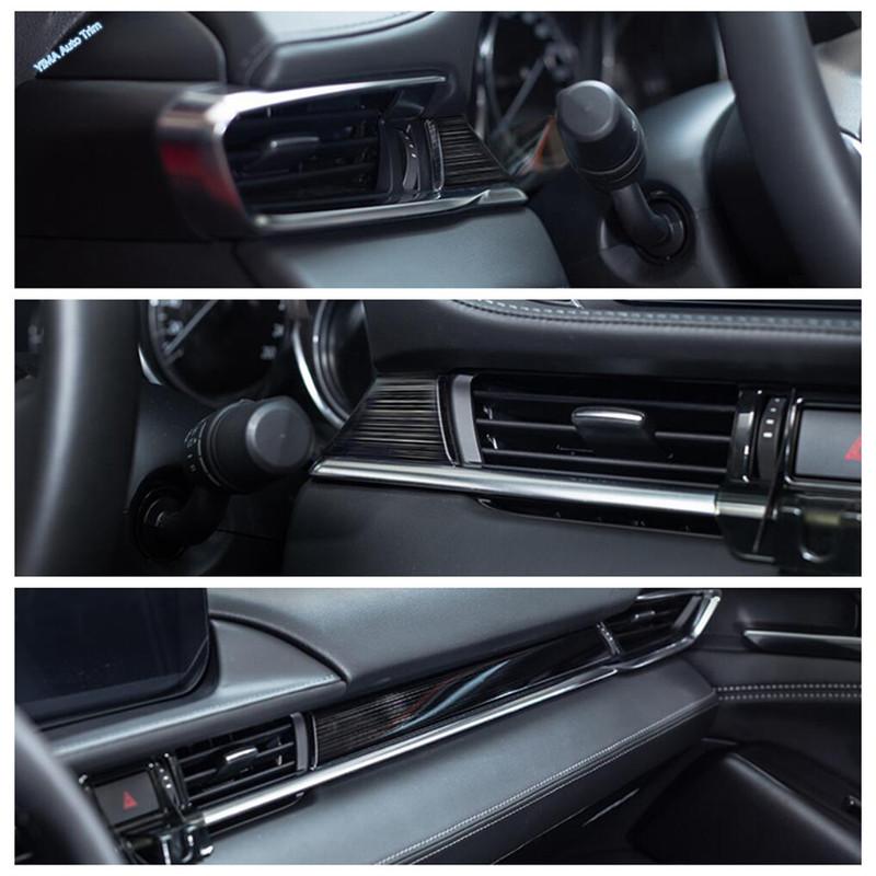 Black Brushed Window Lift Button / Door Handle Bowl / Gear Shift Box Decor Panel Cover Trim For Mazda 6 - 2024 Accessories