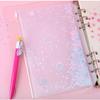Сумка-органайзер для хранения файлов на молнии с пайетками, для листов, PVC, формат A5/A6, держатель для файлов, внутренний карман