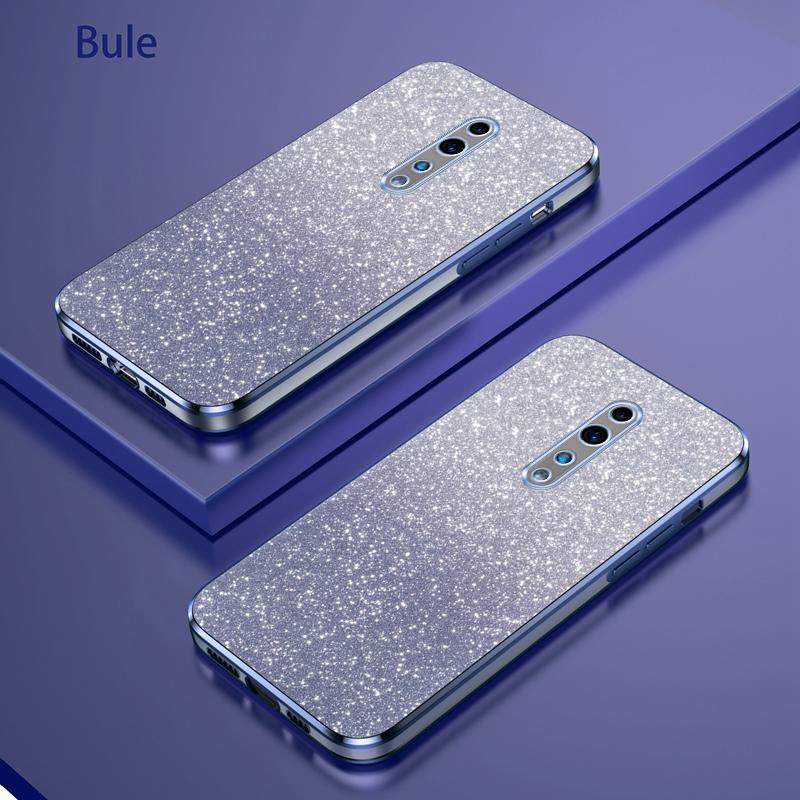 Для OPPO RENO Z Reno 2 2Z 3 3 5 5K Чехол Блестящий Роскошный Гальванизированный Блестящий Чехол для Телефона Противоударный Мягкий Бампер Прозрачная Задняя Крышка