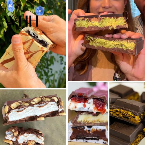 Food Grade Chocolate Mold 1/2Pcs Large Deep Silicone Candy Molds for Stuffed Bars Homemade Chocolates BPA-Free Easy to Clean High Temp Tolerance