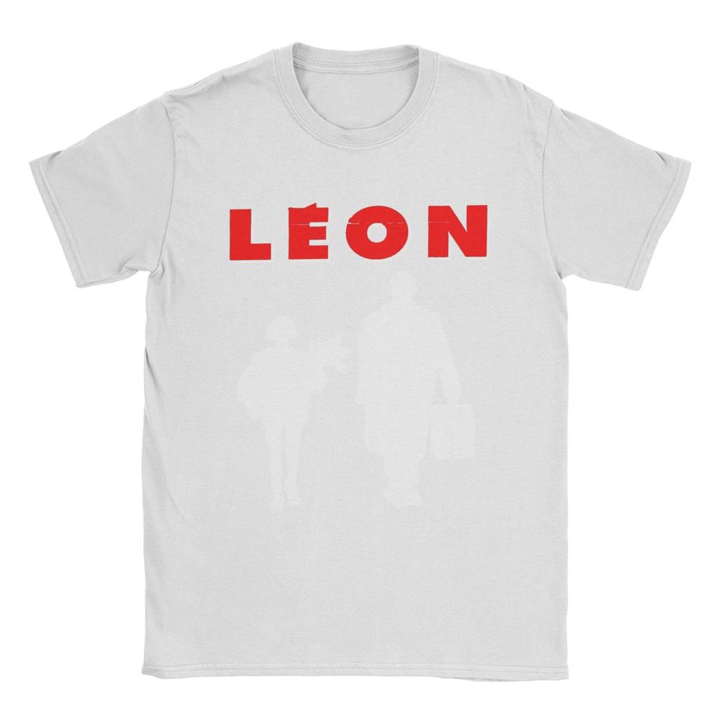Humor Leon The Professional T-Shirt Men Crew Neck Pure Cotton T Shirts Movie Short Sleeve Tee Shirt Gift Idea Tops