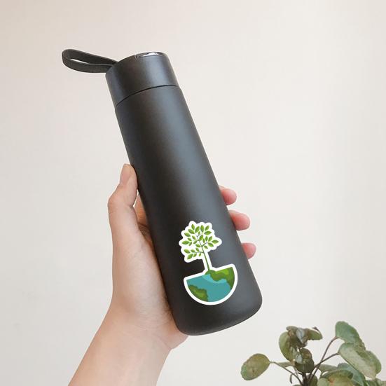 106 шт./компл., наклейка на книгу, водонепроницаемая чашка с узорами, декоративная зеленая экологическая тема, самоклеящаяся наклейка в стиле граффити, поставка