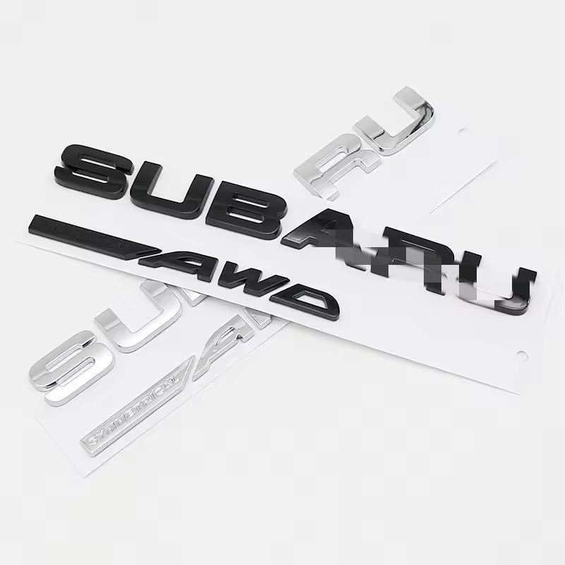 Автомобильные наклейки из АБС-пластика Буквенный значок для B-R-Z SYMMETRICAL AWD WRX F-orester XV O-utback Impreza STI L-egacy Декорация значка на багажник