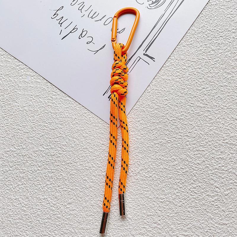 Нейлоновый брелок из плетеной вручную веревки, Y2K мода, подвеска для сумки, украшение, сделай сам, красочная подвеска, подарок