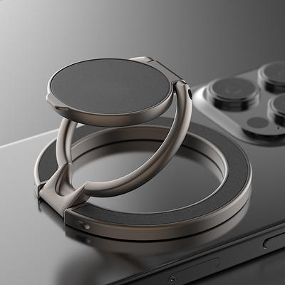Двусторонний магнитный держатель для телефона MagSafe, магнитное кольцо-держатель для телефона, подставка, магнитный держатель для iPhone 16 15 14 13, Android, для спортзала, автомобиля