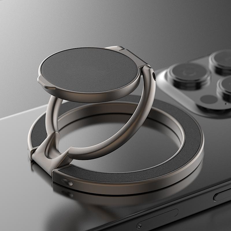 Двусторонний магнитный держатель для телефона MagSafe, магнитное кольцо-держатель для телефона, подставка, магнитный держатель для iPhone 16 15 14 13, Android, для спортзала, автомобиля