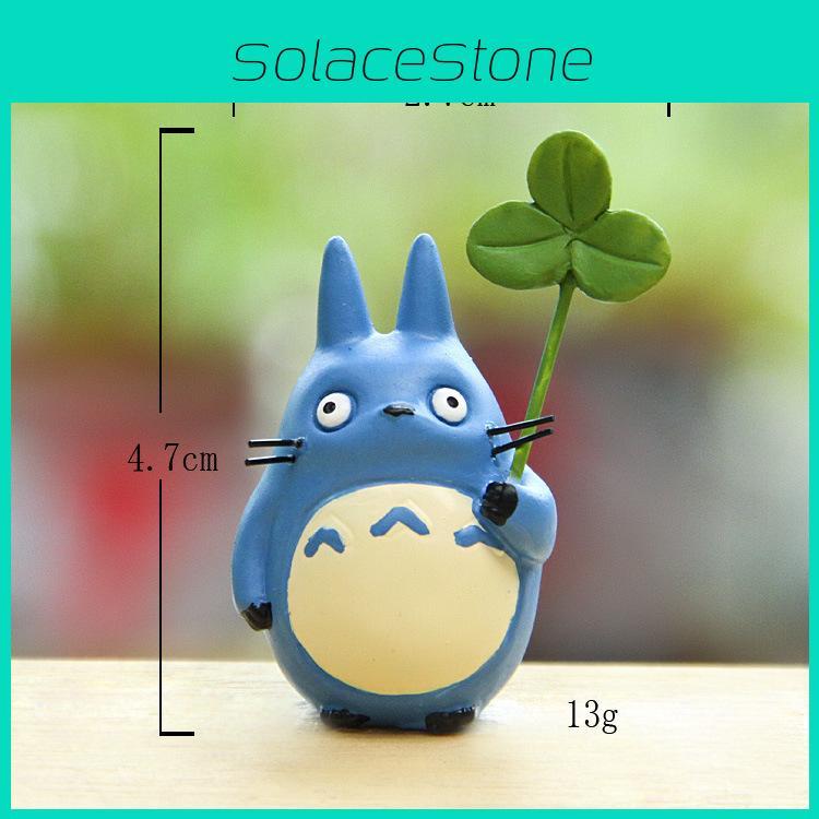 Смола Мультяшный Мой сосед Тоторо Миниатюрный Декор для Сада с Дизайном Листьев для Дома Офиса Подарок