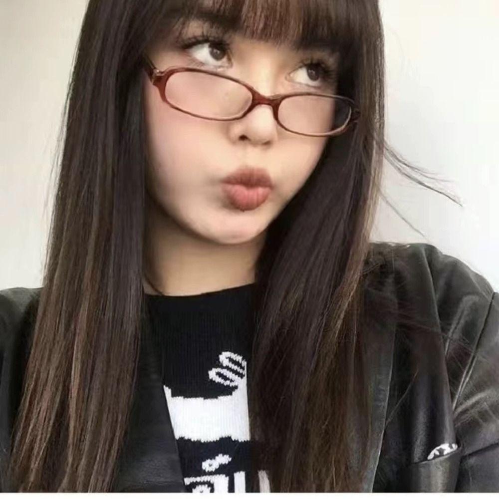 Anti Radiation Y2K Glasses Eye Protection Frame Eyewear Vintage Optical Spectacle Eyeglass Office