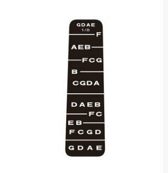 Violin Fingerboard Scale Chart Stickers - Convenient & Easy to Use
