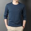 Spring New Men's Korean Style T-shirt Round Neck Long Sleeve Young and Middle-Aged Trendy Casual Men's Bottoming Shirt