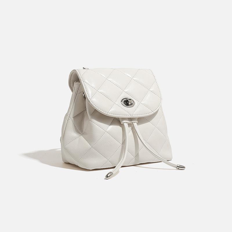 Women's Backpack 2024 New Fashion Commuting Diamond Pattern Mini Crossbody Small Backpack Casual Travel School Bag