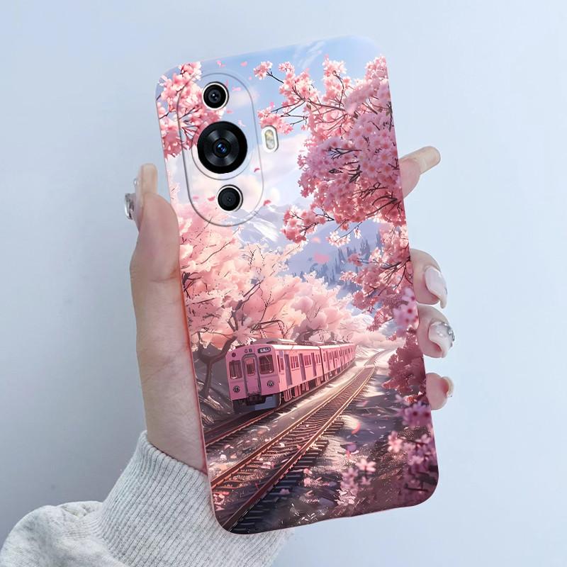 Чехол для Huawei Nova 12s FOA-LX9 Дизайн 'Цветочная Девочка' Мягкий Силиконовый Чехол для Huawei Nova 11 Nova11 Pro Ultra Nova12s Чехлы для Телефона