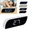 Светодиодные цифровые часы с 12/24-часовым преобразованием, регулируемой яркостью, прикроватный будильник -0801