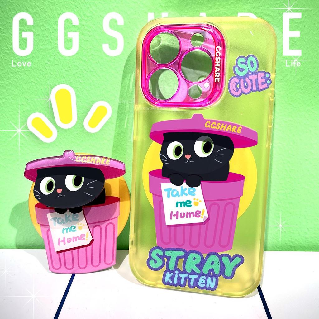 GGSHARE Магнитный чехол для телефона Stray Cat для Apple 17 - Матовый, Милый, Уникальный IMD дизайн