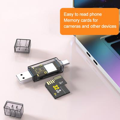 USB 3 Type-C Reader 2-в-1 Карты данных Высокоскоростная передача данных Plug And Play OTG-подключение