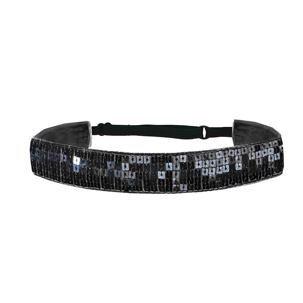 1 PC. Available in Multiple Colors. Ladies' Headband. Sequin Headband. Suitable for Sports and Yoga. Anti-slip. Adjustable. Elas