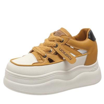 Модные новые массивные теннисные кроссовки для женщин модные полые дышащие сандалии легкие легкие кроссовки женские туфли на платформе