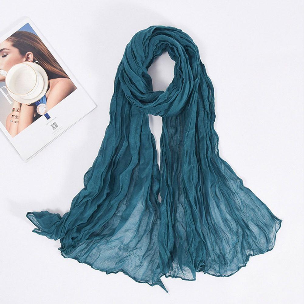 Sun Protection Shawls Soft Pashmina Summer Beach Scarves  for Women Men