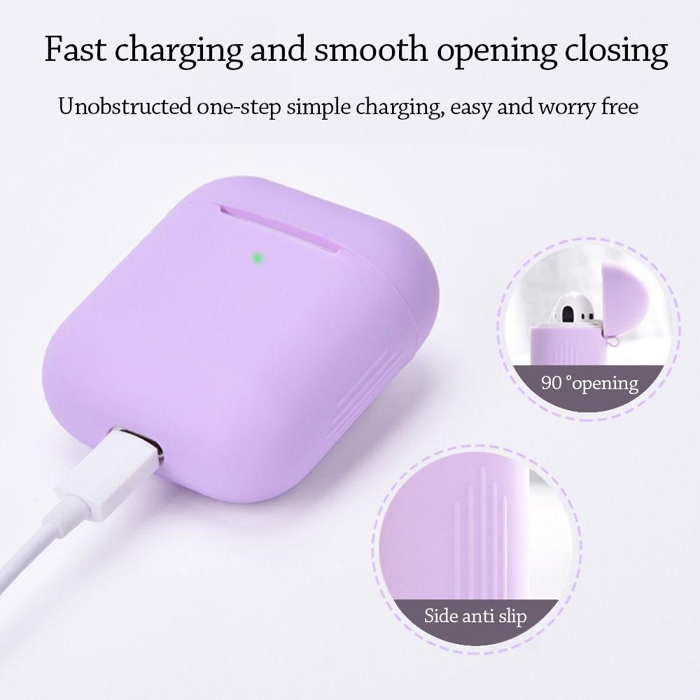 Мягкий защитный чехол для тонких беспроводных наушников, противоударный силиконовый чехол для AirPods 1/2