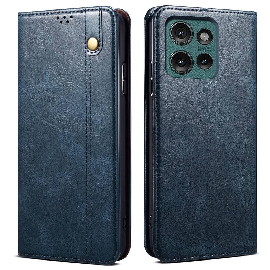 Для Motorola Edge 50 Neo 5G/Moto S50 5G/Thinkphone 25 5G Чехол Текстура Crazy Horse Вощеная Кожа Кошелек Подставка Крышка