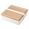 Miyoshi Seisakusho Wooden Lid Lunch Tosa Ancient BENTO-STORE Box, Cedar, OJU, White, 0601-0039