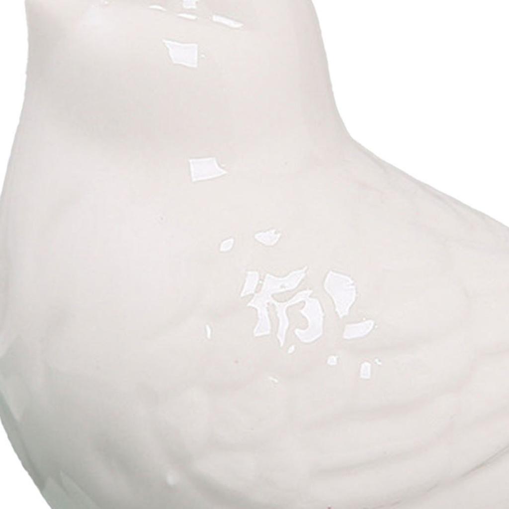 Милая керамическая фигурка птицы, современная простая фигурка птицы для гостиной, домашний декор, белая