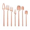 Rose Gold Stainless Steel Flatware Cutlery Set Matte Tableware Icespoon Fork Knife Set Dinnerware Set Silverware For Party