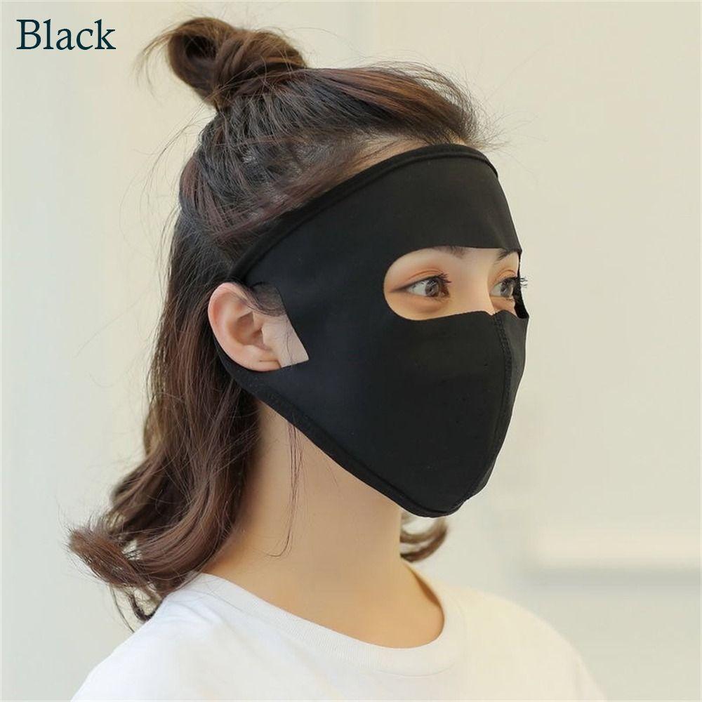 Ice Silk Солнцезащитная маска дышащая солнцезащитная маска для лица модная пылезащитная маска для женщин и девочек