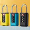 Locker Luggage Password Lock TSA Customs Code Lock Contrast Color Padlock 3 Digit Combination Lock
