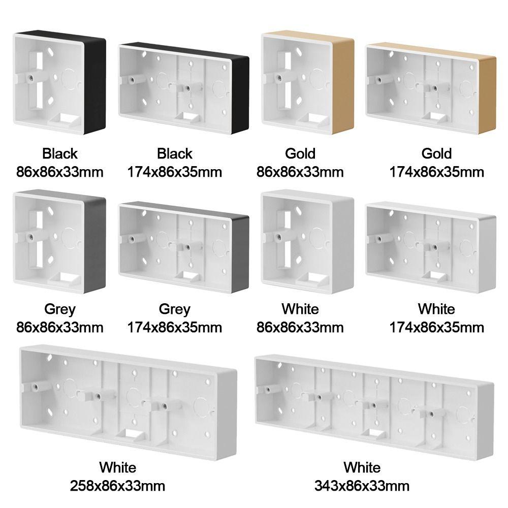 Switch And Socket Apply External Mounting Box Wall Surface Junction Box 86 Type Switch Socket Box