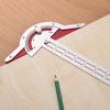 Efficient Protractor Angle Protractor Woodworking Ruler Angle Measure Stainless Steel Carpentry Tool