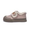 - Fleece Velcro Boken Cotton Shoes Women's Winter New Thermal Board Shoes Retro Niche Boken