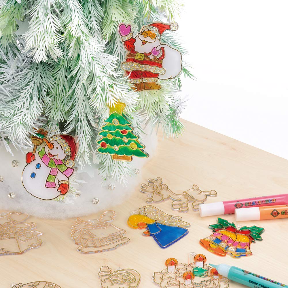 Yamato Glass Deco Christmas Ornament Set GDS10TS-X3