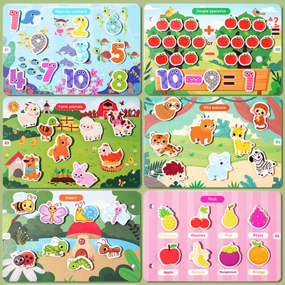 Многоразовое наклеивание Тихие наклейки Книга Бумага DIY Детская развивающая книга-игрушка Монтессори Тихая развивающая книга Дети