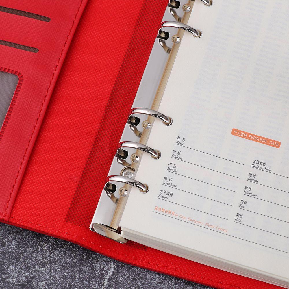 Перезаправляемый Органайзер для карт Кольцевой Блокнот для Свободных Листов Журнал Блокнот Ежедневник Папка для Документов