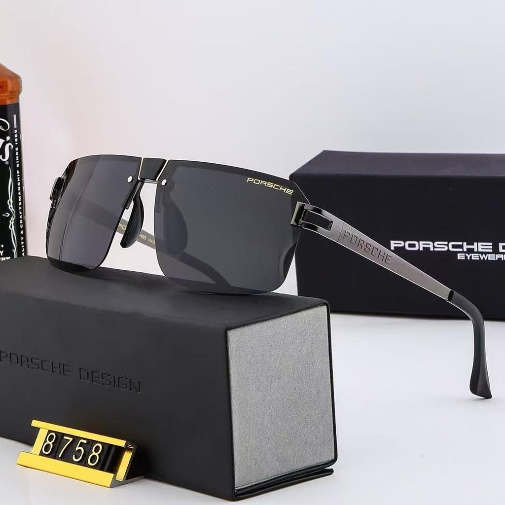Модные мужские и женские металлические солнцезащитные очки с высоким чувством стиля, поляризационные очки с изменяющими цвет линзами для Porsche, праздничный подарок, очки