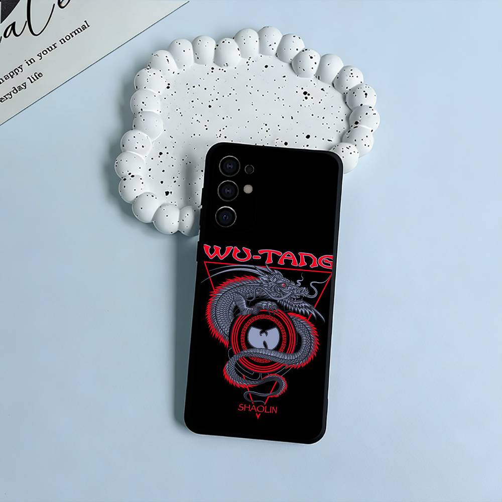 Мягкий силиконовый чехол Wu-Wu-T-Tang -Clan для Samsung S25, S24, S21, S22, S23, S30, Ultra, S20, Plus, FE, Lite - Черный