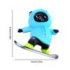 Cool Skateboarding Bear Car Dashboard Decoration - Cute Interior Ornament Swing Toy - Non-Blocking Car Accessory