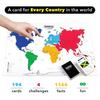 The World Game Geography Card Game Educational Board Game for and Adults Fun Educational Gift for Teenagers - - Kids, Families, - (English Version)