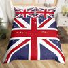 Simple British British Expired Three-Piece Digital Printing Quilt Cover Bedding Home Textiles