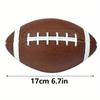 6.7" Inflated Balls for Dogs, Durable Dog Football Toys for Aggressive Chewers Large Rugby Balls Floating Dog Toys for Water JXB