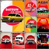 Datsun Classic Car Metal Tin Sign Wall Decoration Plaque Vintage Art Poster Iron Painting for Man Cave Home Cafe Garden Club Bar