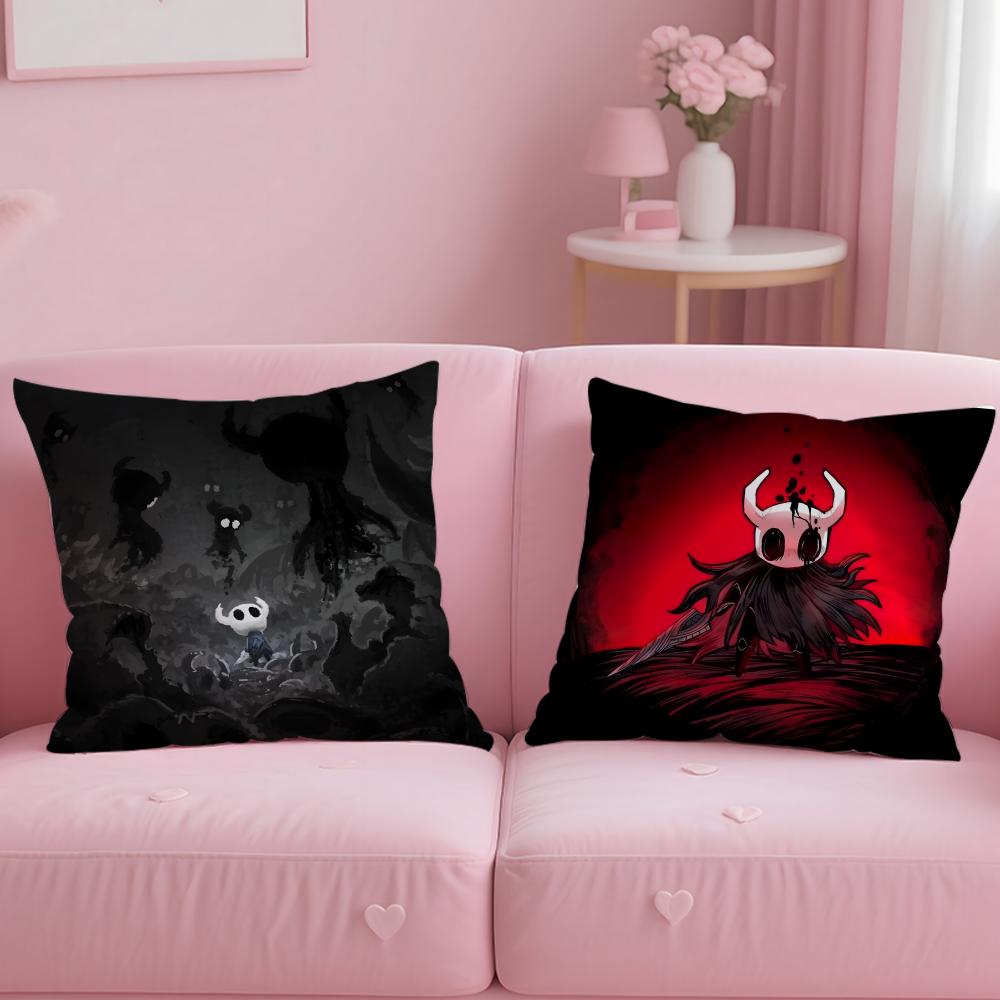 popular game Hollow Knight Cushion Cover Soft  EasyWash Pillow Case  Versatile for Couch Bed Travel and Office