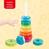 Радужная вращающаяся башня Монтессори-игрушка, вращающиеся игрушки для детей, подарок на день рождения