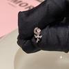 Серьги-гвоздики Y2K Pink Diamond Butterfly Bone - Простые, стильные, Niche Love Medical Серьги
