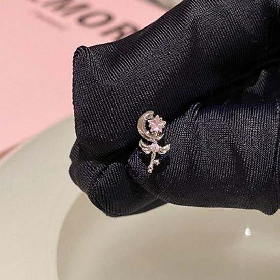 Серьги-гвоздики Y2K Pink Diamond Butterfly Bone - Простые, стильные, Niche Love Medical Серьги